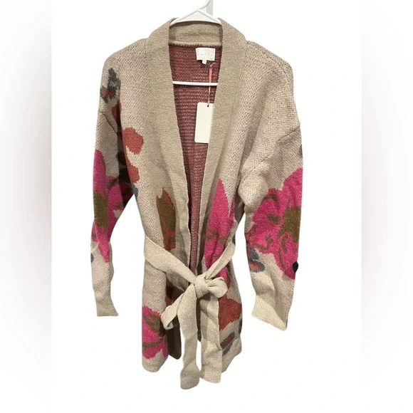 Entro Belted Knit Cardigan – Size Small – NWT - Picture 1 of 4